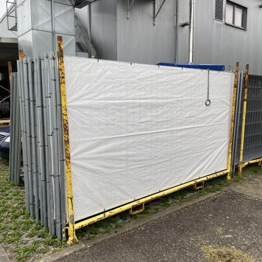 Bauzaun verzinkt mit Plane