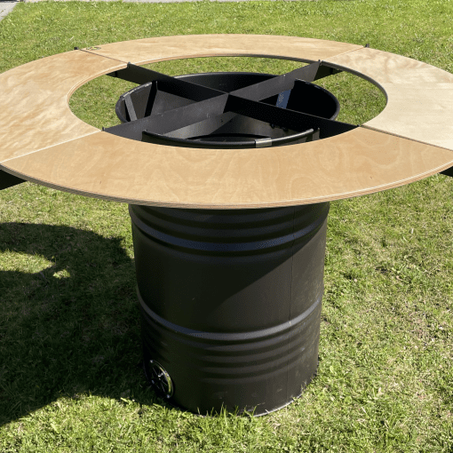 Feuertonne mit Ablage